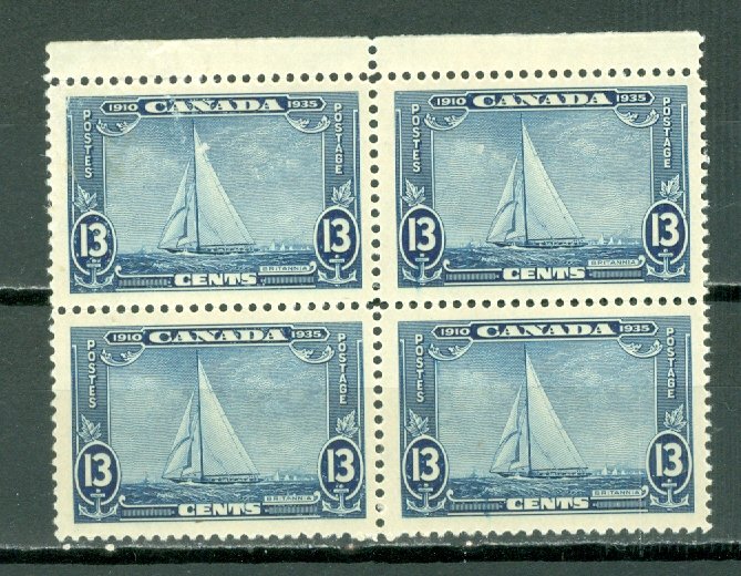 CANADA 1935  ROYAL YACHT #216...NICE BLK...MNH...$50.00