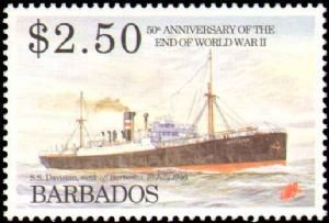1995 Barbados #891-894, Complete Set(4), Never Hinged