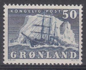 Greenland Scott 35 Mint NH (key value in set) - Catalog Value $52.50