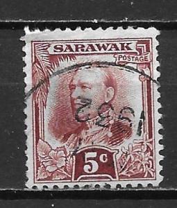 Sarawak 98 5c Sir Charles Vyner Brooke single Used