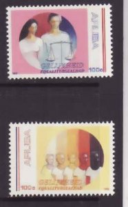 Aruba-Sc#81-2- id5-unused NH set-Equality Day-1992-