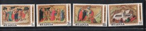 St Lucia Sc 351-354 1974 Easter  stamp set mint NH