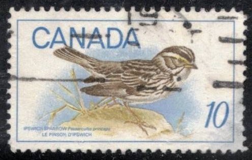 STAMP-S 1c FILLER, CANADA 1969 10c #497 BIRD