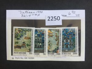 $1 World MNH Stamps (2250) Vatican City #861-4, see image