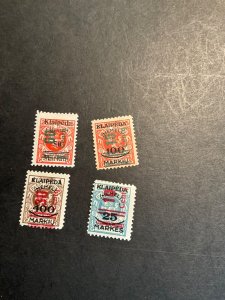 Stamp Memel Scott #N87-90 hinged