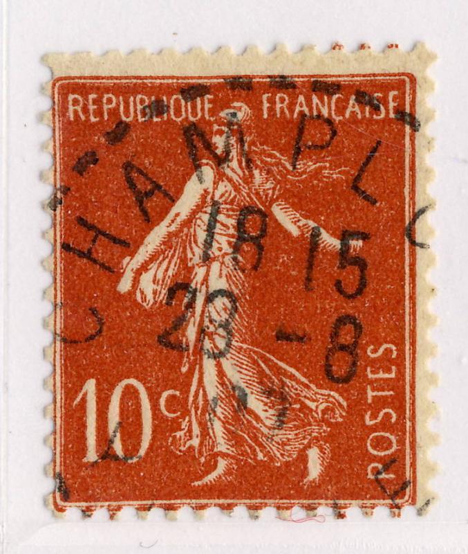 FRANCE - 1907 - CàD Beau DISTRIBUTION  CHAMPLOST / YONNE   sur n°135 