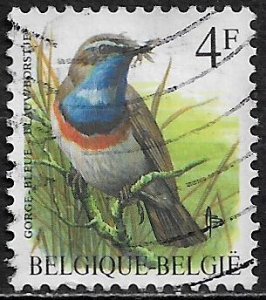 Belgium #1222 Used Stamp - Bird - Gorge Bleue