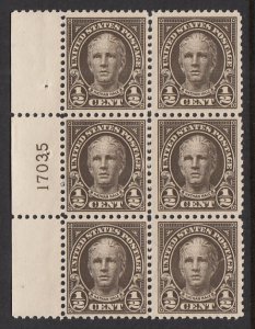 US 551 Plate Block MNH VF