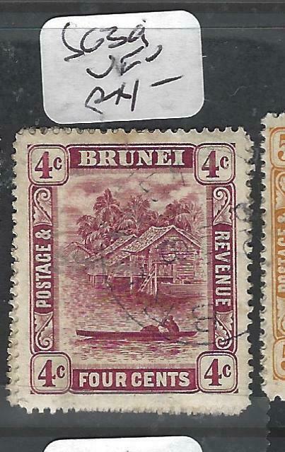 BRUNEI (P0205B)  RIVER SCENE  4 C  SG 39      VFU