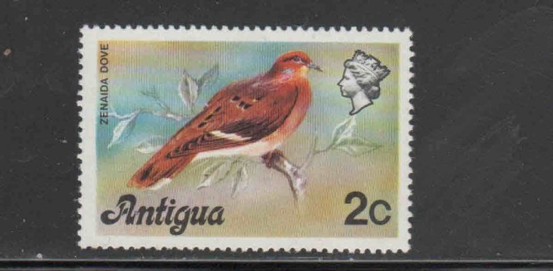 ANTIGUA #407  1976  2c  ZENAIDA BIRD     MINT VF NH  O.G