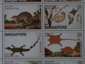 ​SINGAPORE-2002-COLLECTONS OF NATURAL HISTORY DRAWING-MNH SHEET-VF MNH S/S