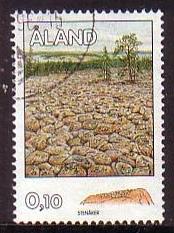 Aland 34 used 1994 Geology - boulder field  10p 