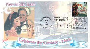 #3186l Postwar Baby Boom Juvelar FDC