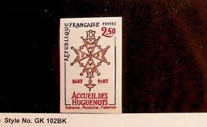 FRANCE Sc 1983 NH IMPERF ISSUE OF 1985 - CROSS - 20EU