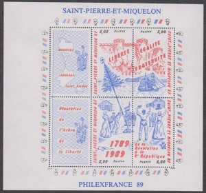 1989 St Pierre and Miquelon 575-78/B2 Ships with sails 11,00 €
