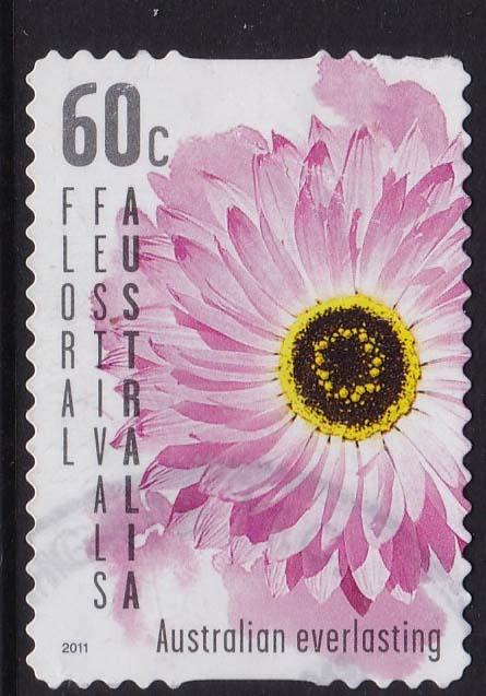 Australia 2011 \Floral Festival - Everlasting\ - 60c used