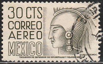 MEXICO C220Bl, 30c 1950 Definitive 2nd Ptg wmk 300 PERF 11 1/2X11 USED VF (1148)