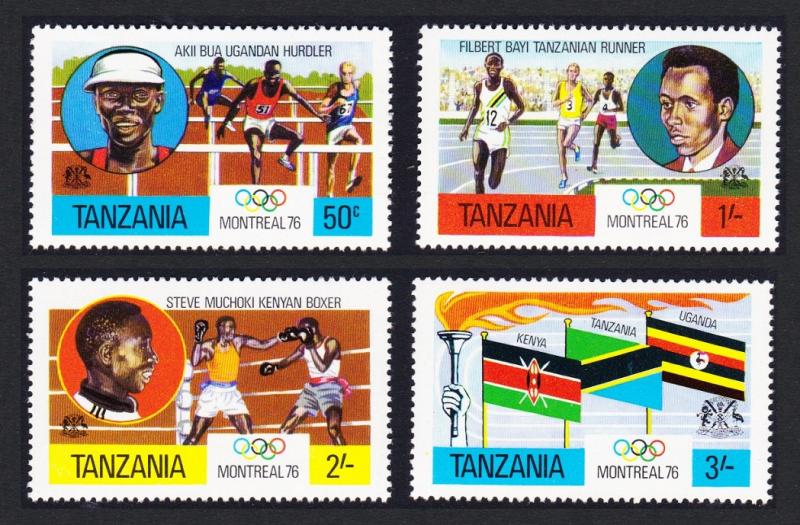 Tanzania Olympic Games Montreal 4v SG#182-185 SC#58-61