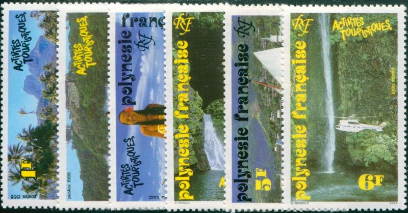 French Polynesia 1992 Sc#581-586,SG631-636 Tourist Activities set MNH