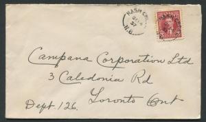 NEW BRUNSWICK SPLIT RING TOWN CANCEL COVER NASH CREEK