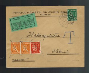 1941 Finland cover to Helsinki