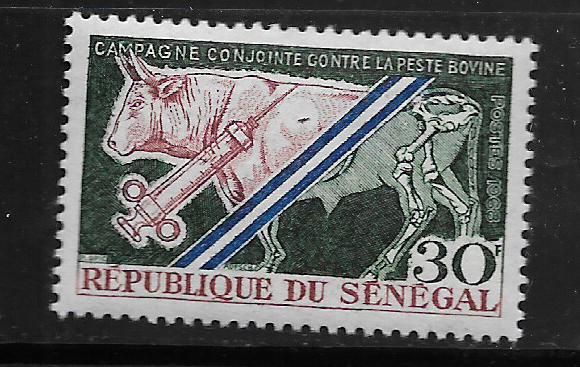 SENEGAL, 307, MINT HINGED, CAMPAIGN AGAINST CATTLE PLAGUE