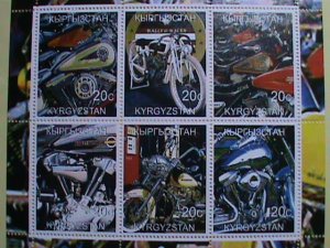 KYRGYZSTAN STAMP :HARLEY DAVIDSON MOTORCYCLES MNH   SHEET, VERY RARE