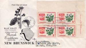 Canada, First Day Cover, Flowers