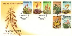 Lesotho - 1977 Aloes and Succulents FDC SG 322-328