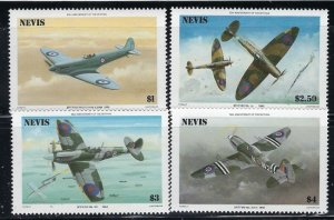 Nevis 460-63 MNH 1986 Military Aircraft (an2787)