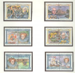 St. Lucia #633-44  Single (Complete Set)