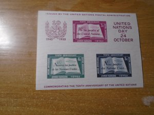 United Nations  New York  #  38  MNH   First printing