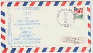 US AIR FORCE DELTA 2 NAVSTAR POSITIONING SYS DEC 11-1989 Cape Canaveral  NASA