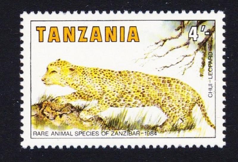 Tanzania Leopard 1v 4Sh Rare Animal Species of Zanzibar SG#421 SC#259