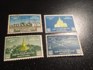 Burma sc 159-162 MNH comp set