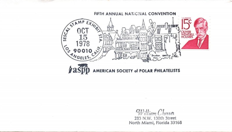 US SPECIAL EVENT CANCELLATION COVER AMERICAN SOCIETY OF POLAR PHILATELISTS 1978