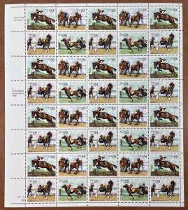 Scott 2756 - 2759 SPORTING HORSES Sheet of 40 US 29¢ Stamps MNH 1993