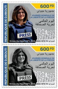 DJIBUTI - 2022 - World Press Freedom Day - Perf 2 Stamps - Mint Never Hinged