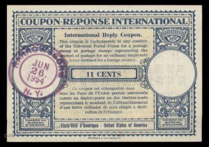 USA 11c International Reply Coupon IRC Post Office 98930