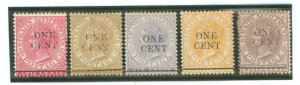 Straits Settlements #77-81 Unused Single (Complete Set)