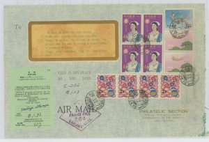 Ryukyu Islands  1971 Official business mailer with customs form; mild wear; ECV $15 +
