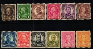 Scott #551-573 - VF - Set - MNH - 1922-25