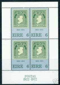 IRELAND EIRE Scott 326a Stamp on Stamp Sourvenir sheet