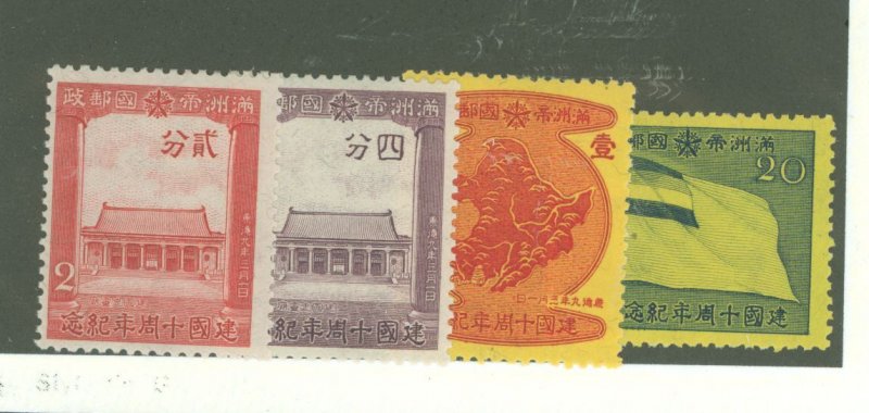 Manchukuo #142-145  Single (Complete Set)