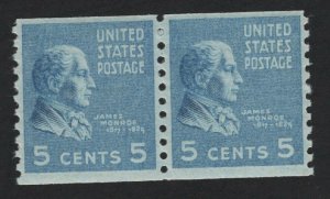 United States MINT Scott Number 845 COIL PAIR  MNH  F-VF -  BARNEYS