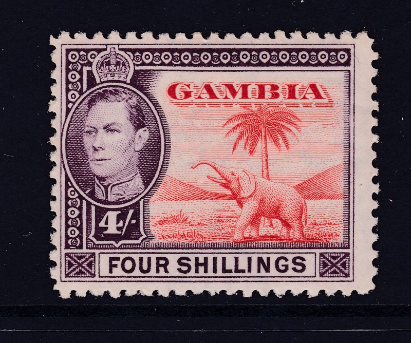 Gambia a LHM 4/- KGVI