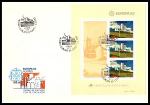 Azores 336a Europa Souvenir Sheet U/A  FDC VF