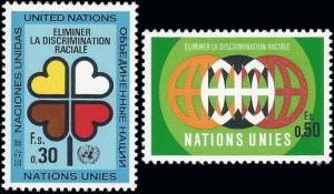 United Nations Geneva 1971 Sc 19-20 MLH