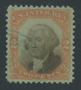 USA R135 - 2 cent Third Issue Revenue - XF Used & sound