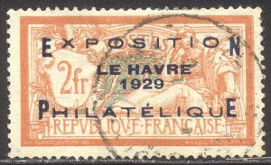 FRANCE #246 Used - 1929 La Havre Ovpt